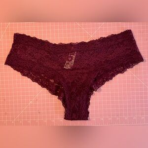 Victoria’s Secret lace sheer cheeky  panties  Sz.L NWOT